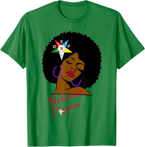 OES Melanin Sister Afro of the Eastern Star Thanksgiving T-Shirt - FUKAMASONIC