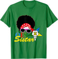 OES Afro Sistar Head Band Sunglasses Star Parents' Day T-Shirt - FUKAMASONIC