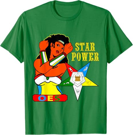OES Star Power Hero Sister of Eastern Star Parents' Day T-Shirt - FUKAMASONIC