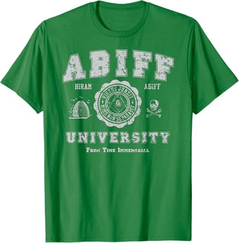 Abiff University, Masonic Tee Shirt T-Shirt - FUKAMASONIC