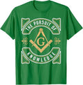 The Pursuit Of Knowledge Mason Fraternal SMIB Freemason T-Shirt - FUKAMASONIC
