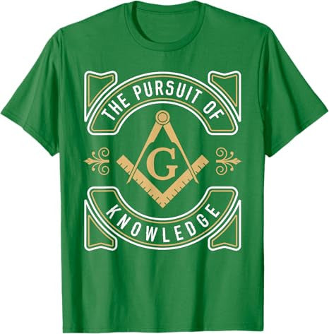 The Pursuit Of Knowledge Mason Fraternal SMIB Freemason T-Shirt - FUKAMASONIC