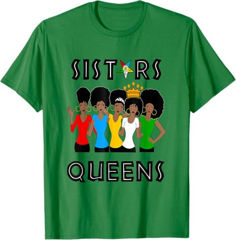 OES FATAL Sistars Queens Ladies Eastern Star Mother's Day T-Shirt - FUKAMASONIC