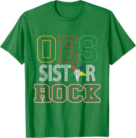OES SiStar Sister Rock Order of the Eastern Star Parents Day T-Shirt - FUKAMASONIC