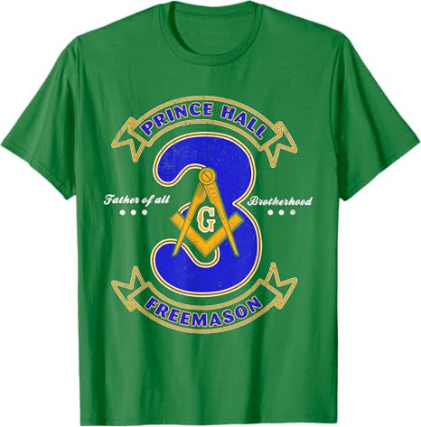 Prince Hall Mason Brotherhood 3 Degrees Of Light Freemason T-Shirt - FUKAMASONIC
