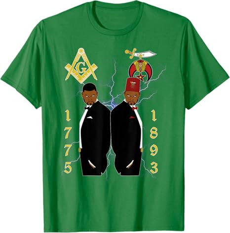 Shriners 1893 Masons 1775 Shrine PHA Mason Brothers Masonic T-Shirt - FUKAMASONIC