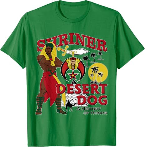 Shriner Desert Dog A History Of Honor Masonic Christmas T-Shirt - FUKAMASONIC