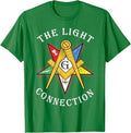 OES Mason The Light Connection Star Square Parents Christmas T-Shirt - FUKAMASONIC