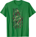 Masonic American Flag Square and Compass - Freemason T-Shirt T-Shirt - FUKAMASONIC