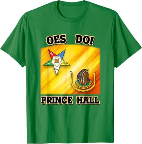 OES DOI Order Eastern Star Daughters of Isis Prince Hall PHA T-Shirt - FUKAMASONIC