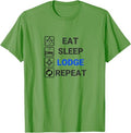 Freemason Eat Sleep Lodge Repeat - Funny Masonic Freemasonry T-Shirt - FUKAMASONIC