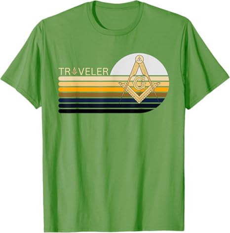 Compass Traveling T-Shirt - FUKAMASONIC