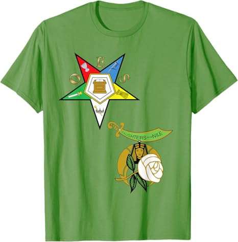OES Daughters of the Nile Split T Shirt Eastern Star Tee - FUKAMASONIC