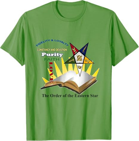 Order Of The Eastern Star Fidelity and Loyalty T Shirt - FUKAMASONIC