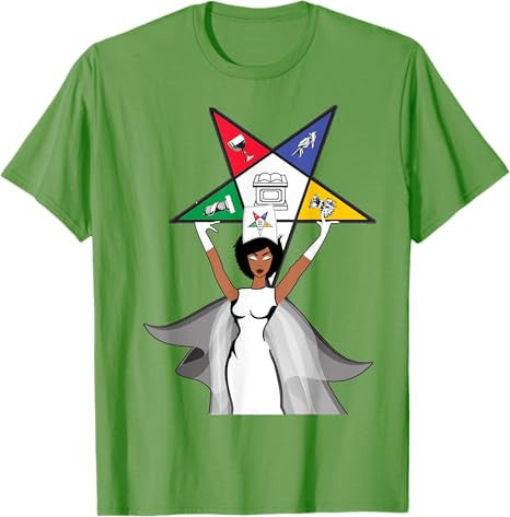 Order Of The Eastern Star OES Diva Fatal Sistar of Color T-Shirt - FUKAMASONIC