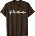 OES Order of the Eastern Star Logo EKG Heartbeat T-Shirt - FUKAMASONIC