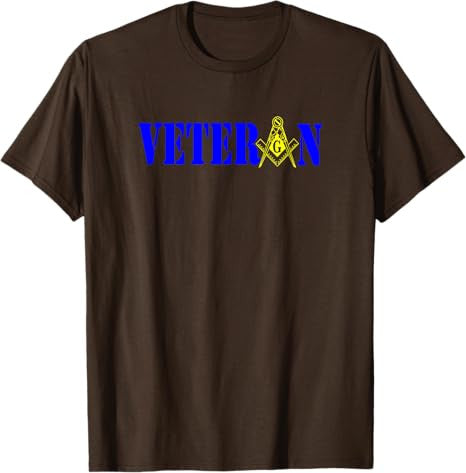 Masonic Military Veteran Mason Square and Compass Freemason T-Shirt - FUKAMASONIC