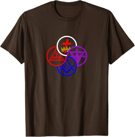 Masonic York rite degrees symbol Freemason lodge Freemasonry T-Shirt - FUKAMASONIC