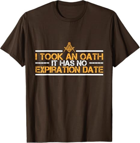 I Took an Oath Master Mason Freemasonry Masonic T-Shirt - FUKAMASONIC