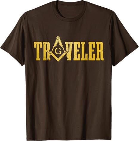 Masonic Masonic Square and Compass Travel T-Shirt - FUKAMASONIC