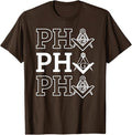 PHA Prince Hall Affiliated Masonic Square & Compass Freemason T-Shirt - FUKAMASONIC