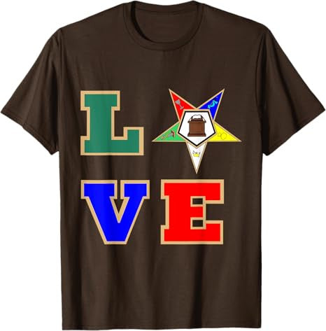 OES Love Sister Order of the Eastern Star Parents' Christmas T-Shirt - FUKAMASONIC