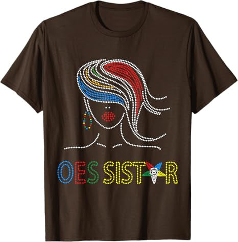 OES Sisters Dot Print Beautiful Order of the Eastern Star T-Shirt - FUKAMASONIC