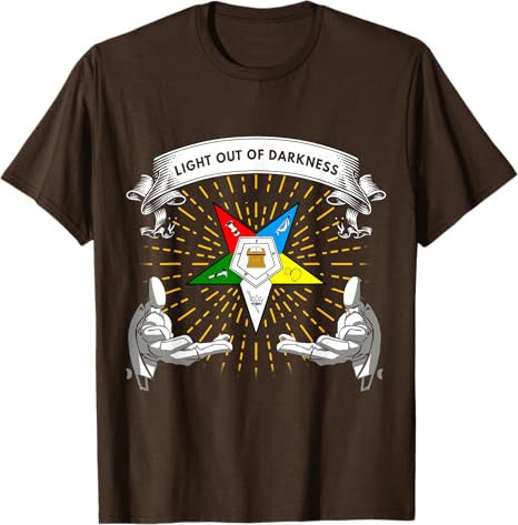 OES Light Out Of Darkness Sis Bro Order of the Eastern Star T-Shirt - FUKAMASONIC