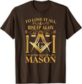 Masonic Square Compass Freemason T-Shirt - FUKAMASONIC