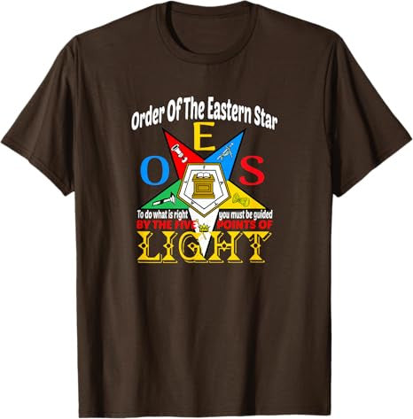 Order Of The Eastern Star OES Guided By The Light Sisterhood T-Shirt - FUKAMASONIC