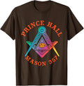 PHA Prince Hall Affiliated Freemason Square & Compass Masonic T-Shirt - FUKAMASONIC
