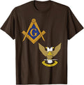 Mason Scottish Rite Split T Shirt Masonic Tee Wings Up T-Shirt - FUKAMASONIC