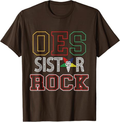 OES SiStar Sister Rock Order of the Eastern Star Parents Day T-Shirt - FUKAMASONIC
