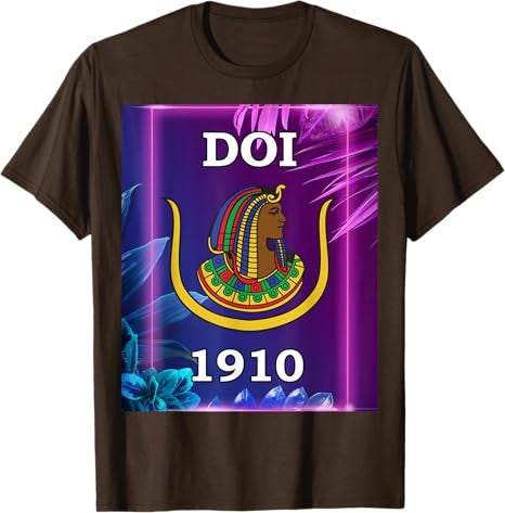 Daughters of Isis DOI 1910 PHA OES Prince Hall Purple Style T-Shirt - FUKAMASONIC