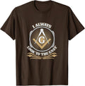 Mens Masonic I Always Look to the East Mason Freemasonry Lodge T-Shirt - FUKAMASONIC