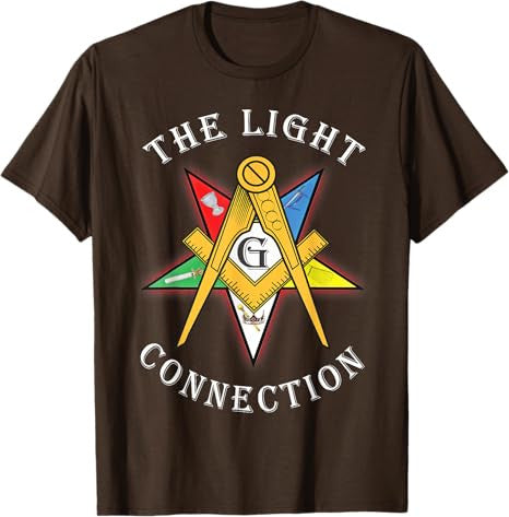 OES Mason The Light Connection Star Square Parents Christmas T-Shirt - FUKAMASONIC