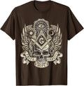 Masonic Skull God's Eye Faith Hope Charity Fathers Christmas T-Shirt - FUKAMASONIC