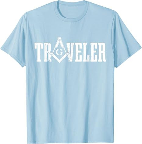 Mason Traveler Masonic Square and Compass T-Shirt - FUKAMASONIC