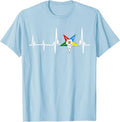 OES Heartbeat Star Order of the Eastern Star Mother's Day T-Shirt - FUKAMASONIC