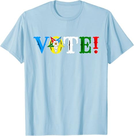 OES VOTE Star Sisters Beautiful Order of the Eastern Star T-Shirt - FUKAMASONIC