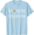 Mason Grandpa Senior Warden PHA Masonic Freemason Lodge T-Shirt - FUKAMASONIC