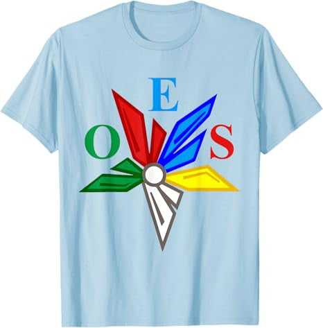OES Star Color Emblem of The Eastern Star Thanksgiving Gift T-Shirt - FUKAMASONIC