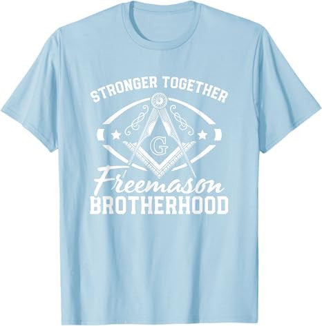 Stronger Together Masonry Masonic Freemason Freemasonry T-Shirt - FUKAMASONIC