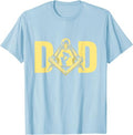 Dad Father's Day Square Compass Freemason Freemasonry T-Shirt - FUKAMASONIC