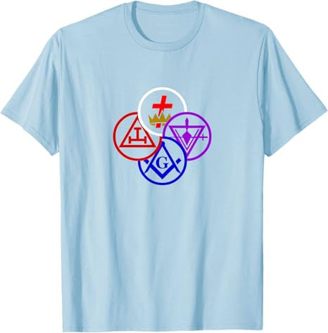 Masonic York rite degrees symbol Freemason lodge Freemasonry T-Shirt - FUKAMASONIC