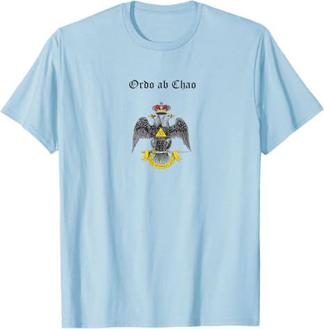 Masonic Ordo ab Chao Scottish rite 33 Freemasonry symbol T-Shirt - FUKAMASONIC