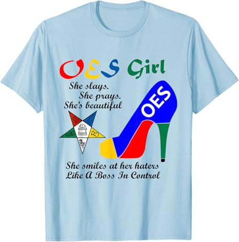 OES Girl Platform Order of Eastern Star Parents' Christmas T-Shirt - FUKAMASONIC