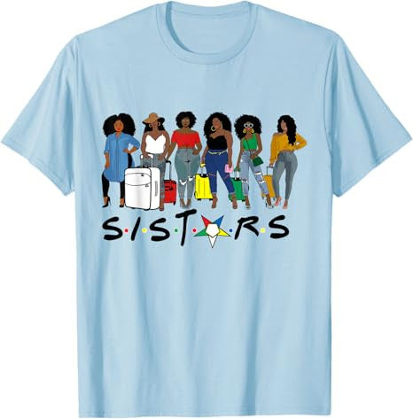 OES Sistars Traveling Eastern Star Afro Sisters Mother's Day T-Shirt - FUKAMASONIC