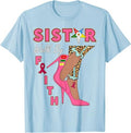OES SiStar Leopard Walk By Faith Breast Cancer Awareness T-Shirt - FUKAMASONIC