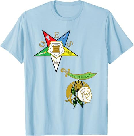 OES Daughters of the Nile Split T Shirt Eastern Star Tee - FUKAMASONIC